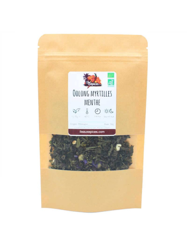 Sachet de Thé Oolong myrtilles menthe BIO