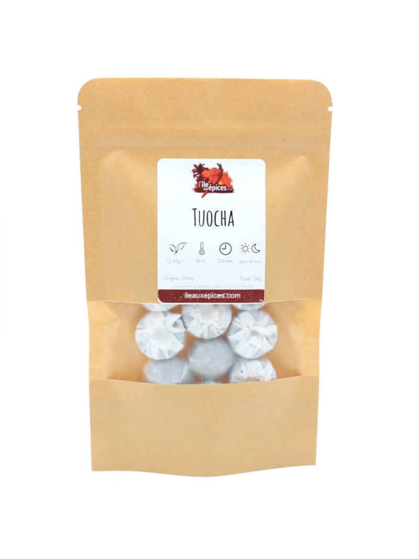 Sachet de tuocha galettes de thé pu erh