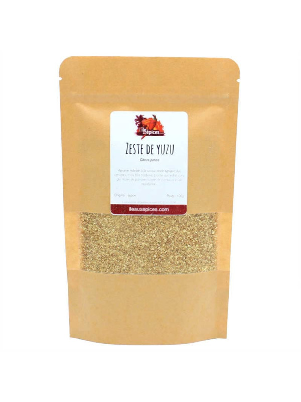 Sachet de zeste de Yuzu séché