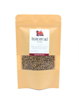 Sachet de poivre vert salé des cotes