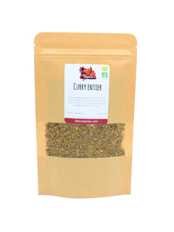 Sachet de curry entier Bio