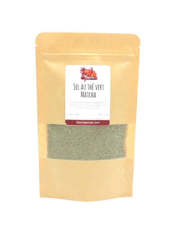 Sachet de sel au thé vert matcha bio