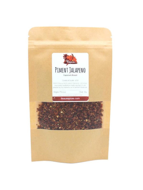 Sachet de piment Jalapeno rouge en flocons