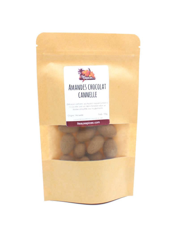 Sachet d'amandes chocolat cannelle