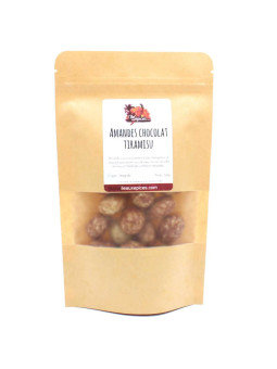 Sachet d'amandes enrobées gout tiramisu