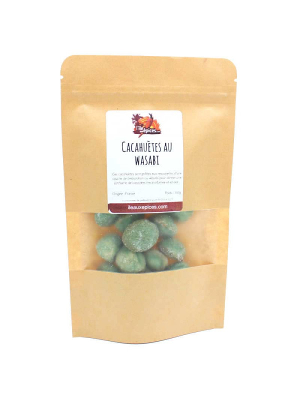 Sachet de Cacahuètes enrobées au wasabi