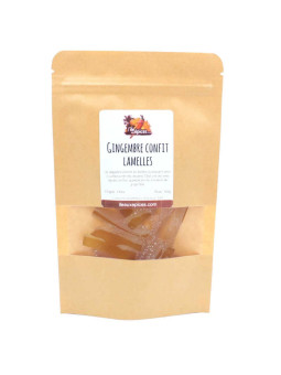 Sachet Gingembre confit en lamelle