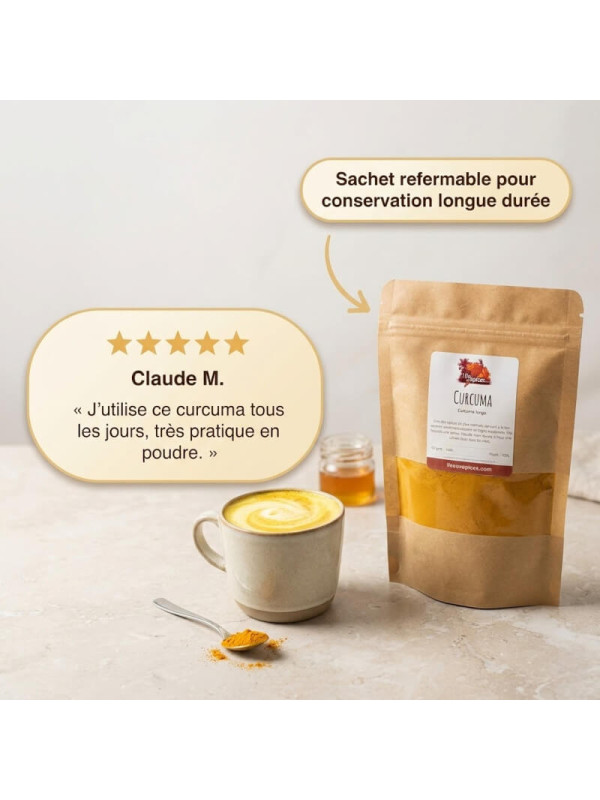 témoignage curcuma poudre
