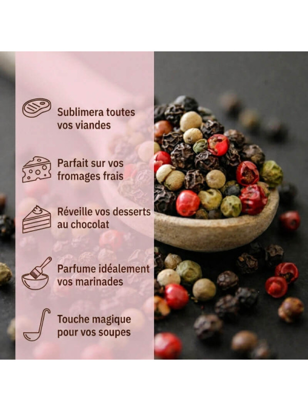 usages du poivre cinq baies