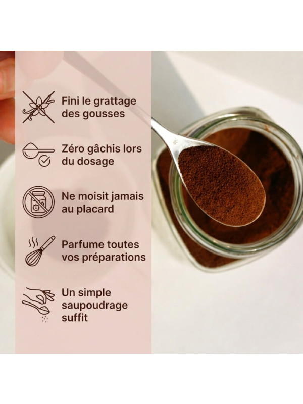 avantages poudre de vanille