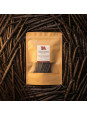 sachet sur un tapis de vanille