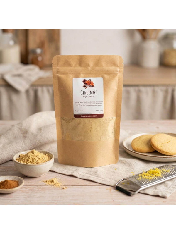 gingembre en poudre dans biscuits