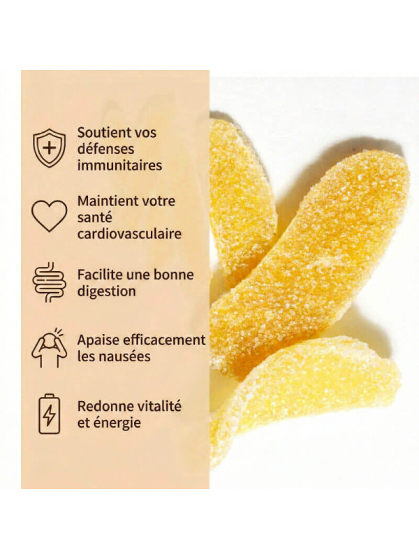 bienfaits du gingembre confit