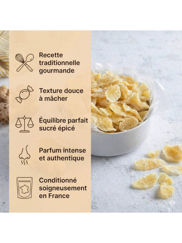 excellence de notre gingembre cristallisé