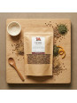 sachet de coriandre sur la table