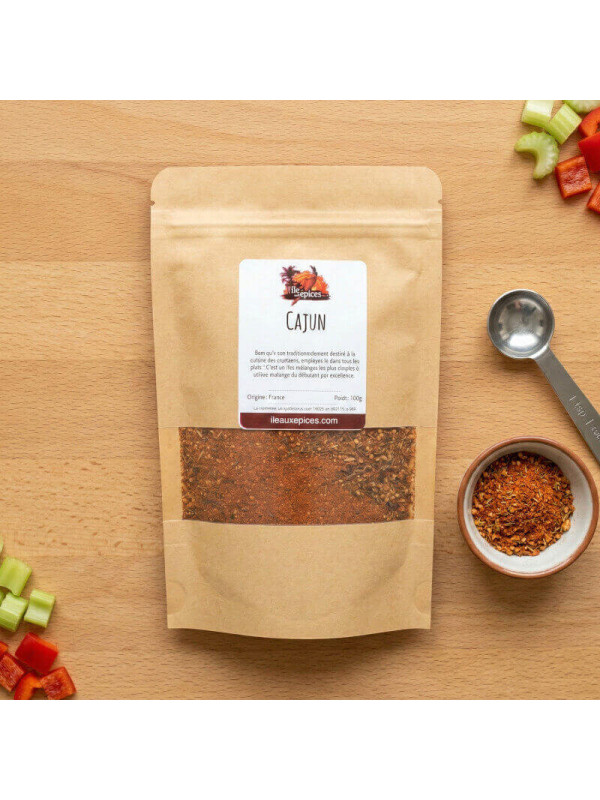 sachet de cajun sur la table
