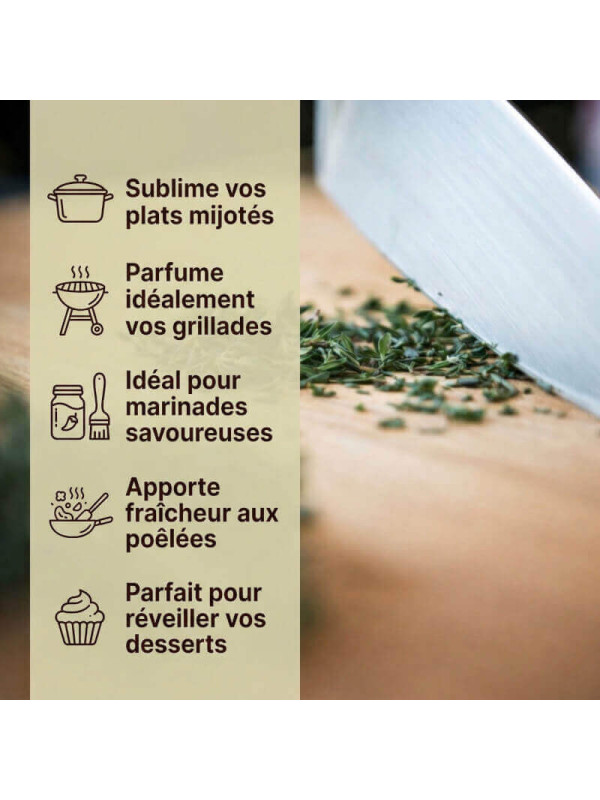 utilisations thym séché
