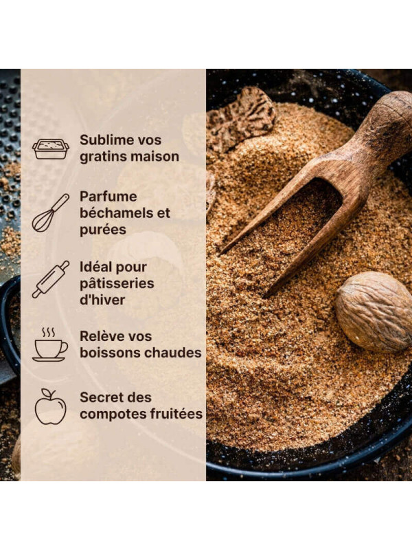 usage de la muscade
