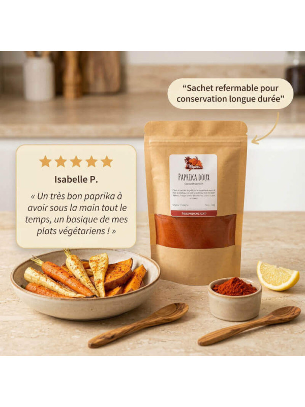 Paprika doux - Achat, utilisation et recettes - L'ile aux épices