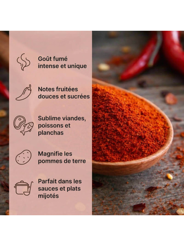 usage paprika fumé aop