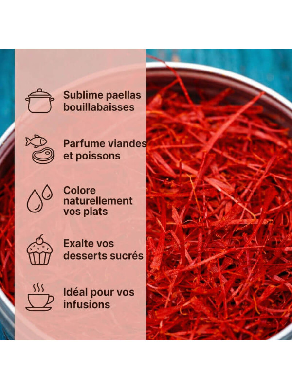 usage des pistils de safran