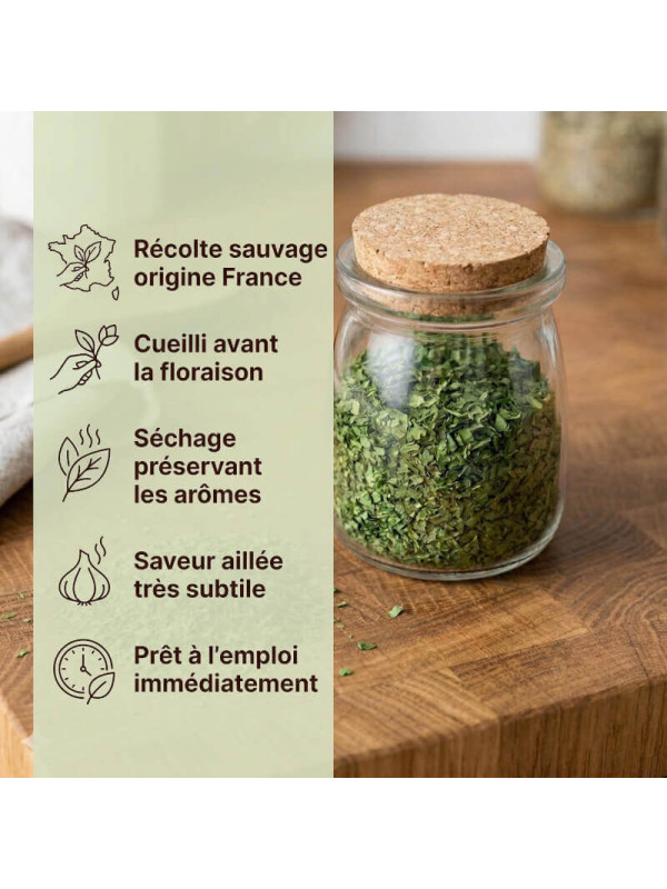 qualité de notre ail des ours séché