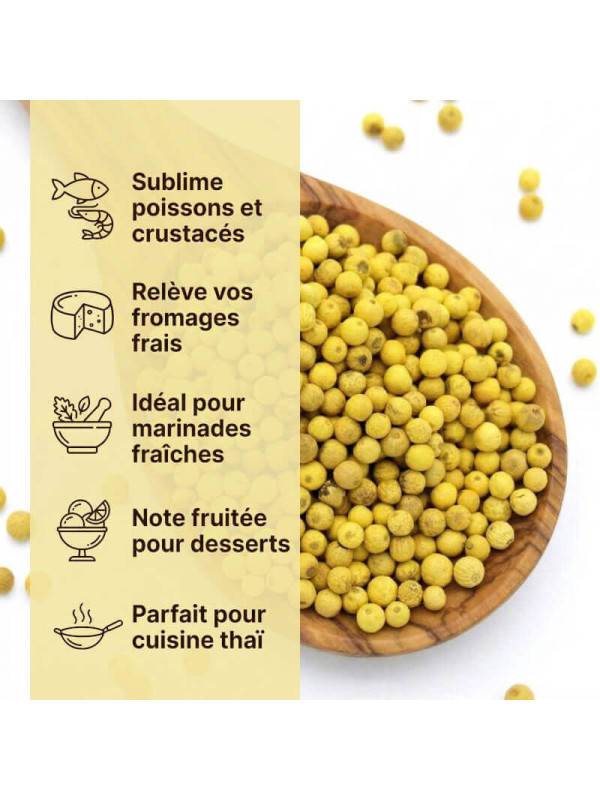 usage de notre poivre citron bio