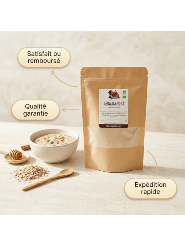garanties poudre ashwagandha