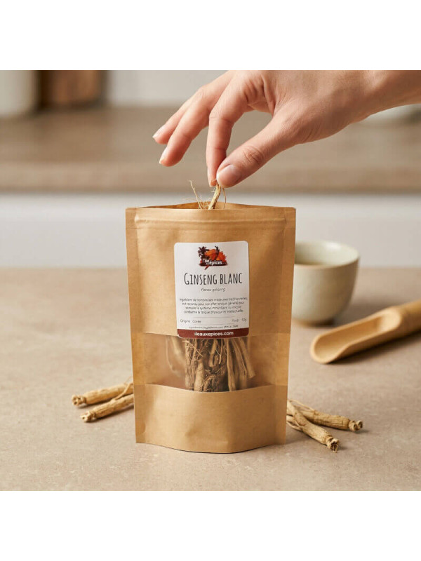 pincée de ginseng dans le sachet