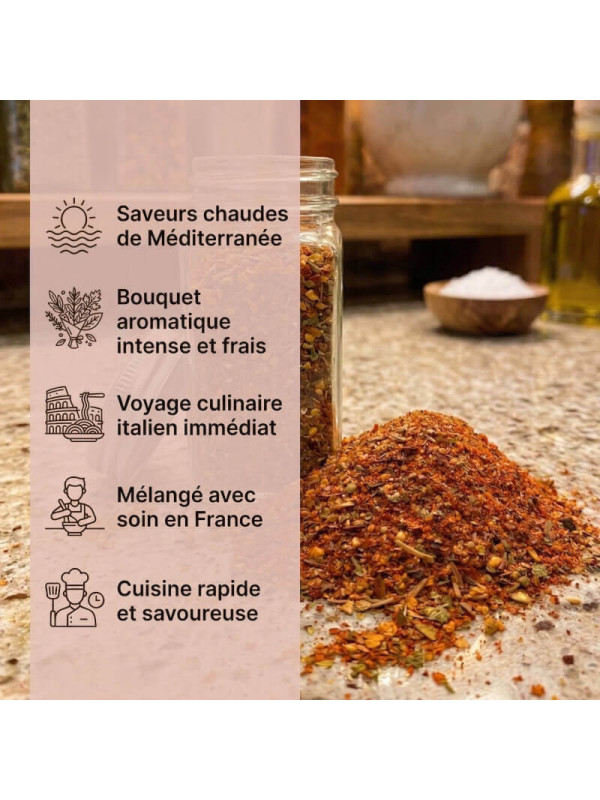 qualité de notre mélange d'épices italiennes