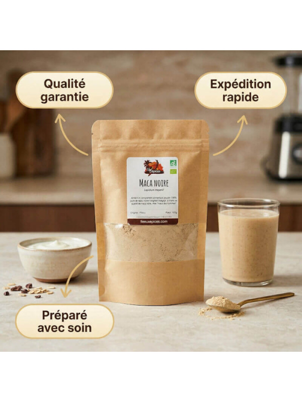 garanties maca noire poudre