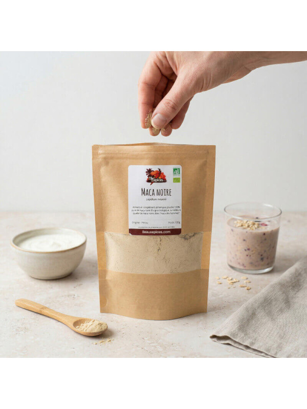 pincée de maca noire poudre