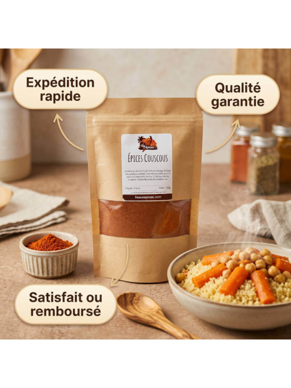 garanties de nos épices pour couscous