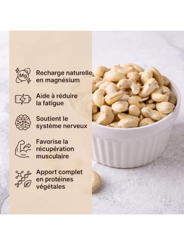 bienfaits des noix de cajou natures