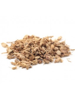 Racines de galanga coupées