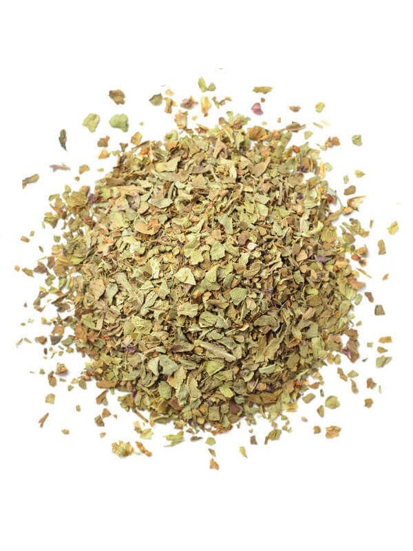 Feuilles de basilic séché