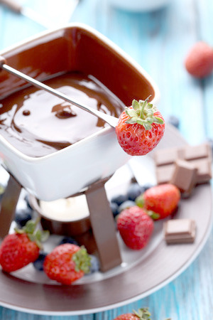 chocolat fondu au galanga epices Fondue au chocolat fruits