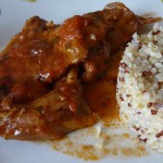 recette lapin tomate nora hojilla concassée