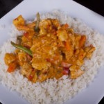 Recette du sauté de dinde coco fleur d'hibiscus