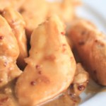 aiguillettes de poulet creme graines de moutarde