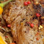recette du pavé de boeuf mariné poivre long baies roses