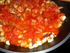 recette salade d'aubergines tomate marocaine epices ras el hanout cumin