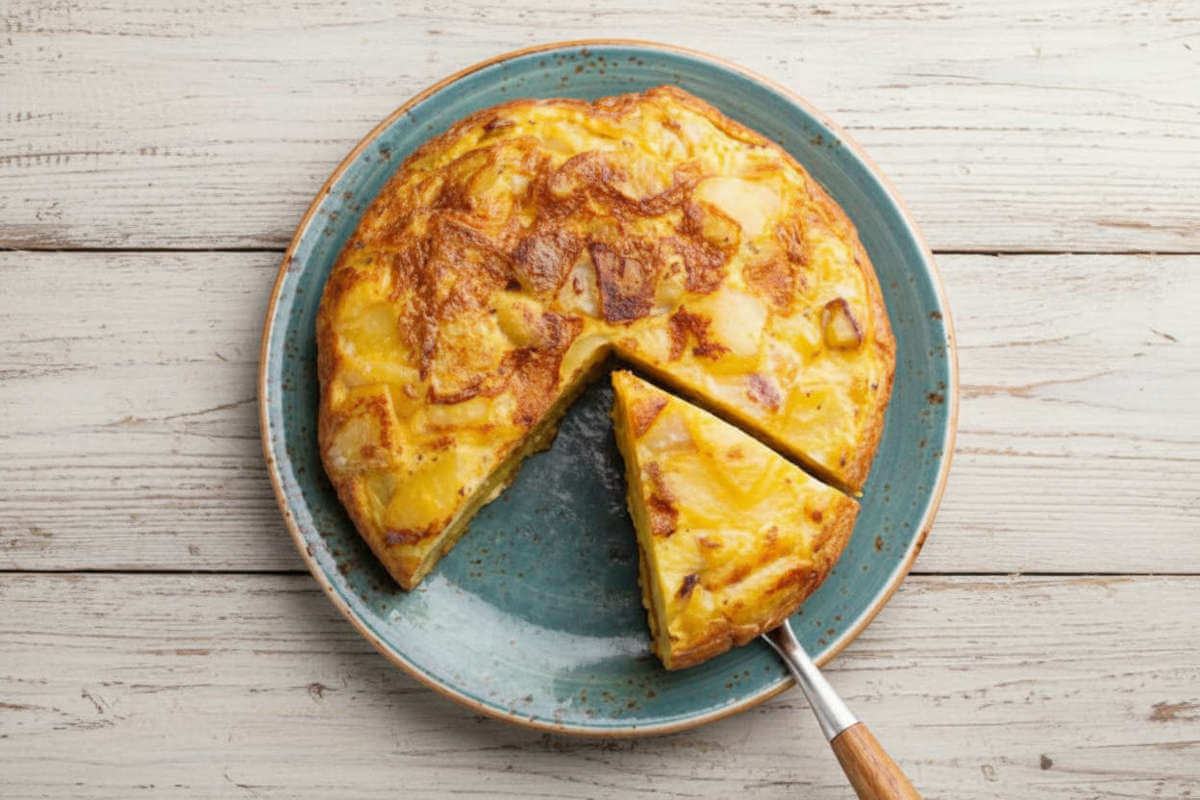 Tortilla Espagnole traditionnelle omelette de pommes de terre