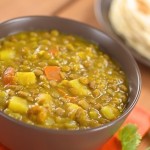 recette dal aux épices et lait de coco (lentilles)