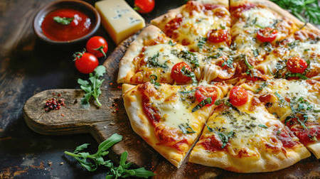 pizza aux tomates pizza à la tomate