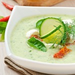 soupe de concombre epices