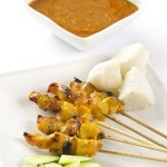 brochette de poulet malaisienne sauce satay