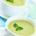 soupe froide concombre basilic
