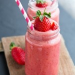 smoothie aux chamallows fraises