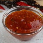 sauce aigre douce aux poivres